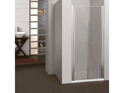 Sprchové dveře do niky SALOON 70 cm výška 195 cm, matné sklo bezpečnostní tvrzené