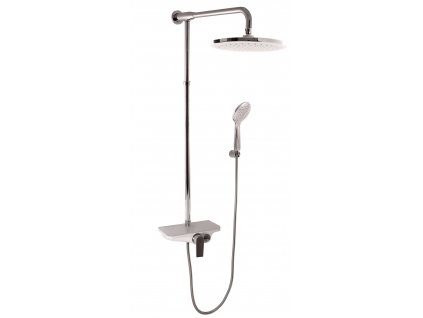 Vodovodní baterie sprchová s hlavovou a ruční sprchou MURRAY, Barva: chrom/bílá, Rozměr: 150 mm