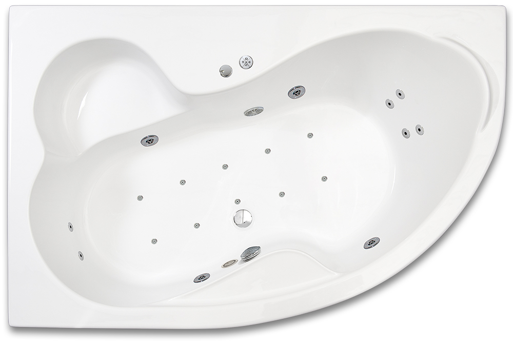 ARTTEC NIKÉ LUXUS 160 x 105 cm levá Hydromasážní akrylátová vana PAN04398