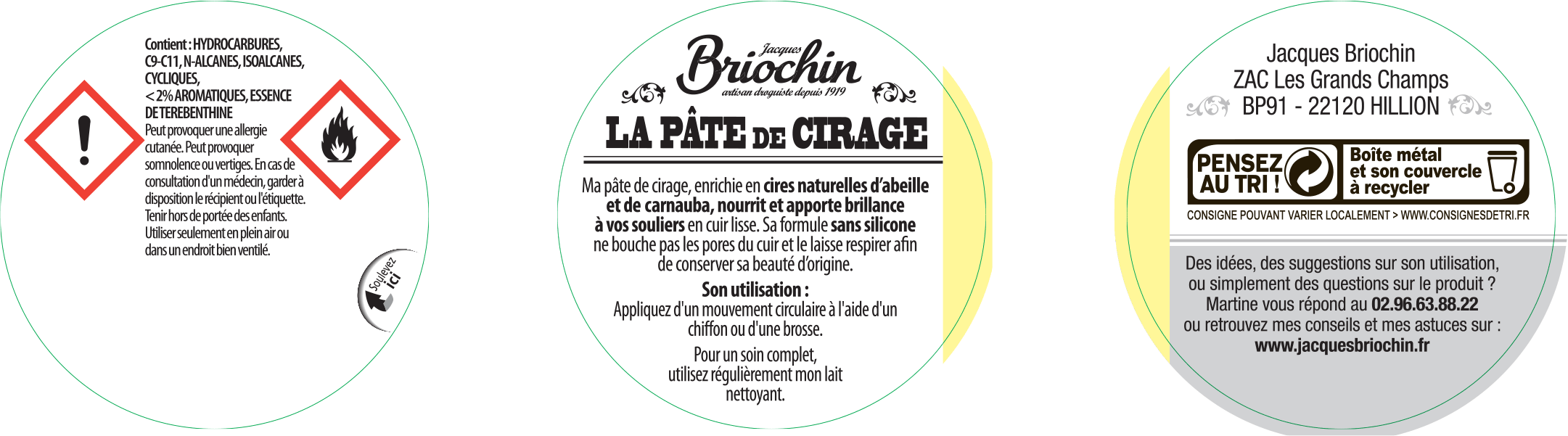 Briochin Pasta na obuv - ebenově hnědá, 100ml (WER00051)
