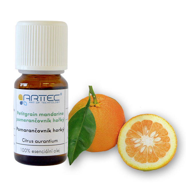 ARTTEC Petitgrain mandarine - pomerančovník hořký (Citrus reticulata), Pomarančovník horký