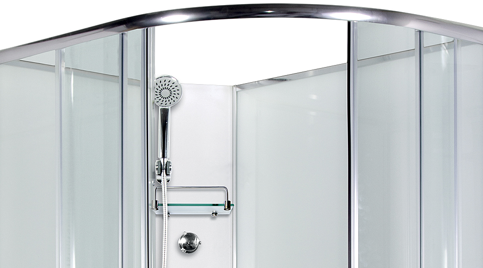 ARTTEC SIRIUS 120 x 90 cm - Masážní sprchový box model 4 čiré sklo levá vanička (PAN01270)