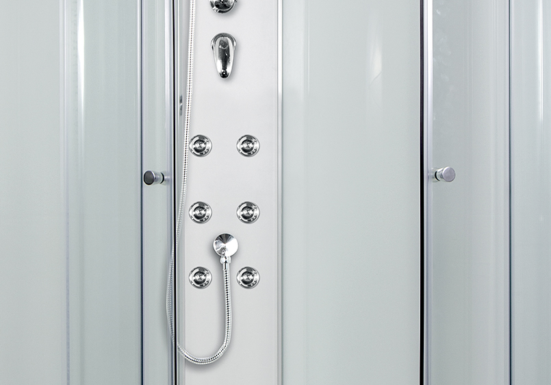 ARTTEC SIRIUS 120 x 90 cm - Masážní sprchový box model 5 čiré sklo levá vanička (PAN01272)