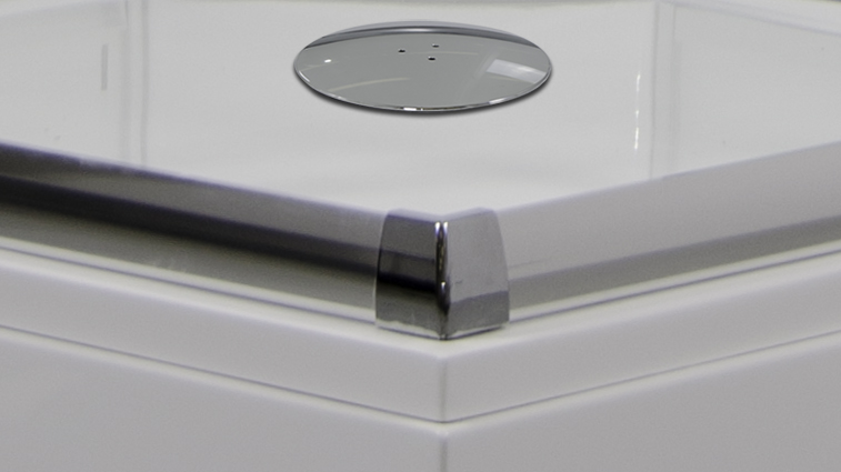 ARTTEC SMARAGD 90 x 90 cm - Parní sprchový box model 8 čiré sklo (PAN01288)
