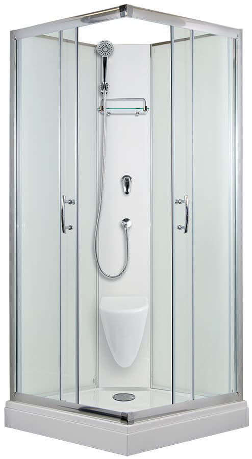 ARTTEC SMARAGD 90 x 90 cm - Sprchový box model 2 čiré sklo