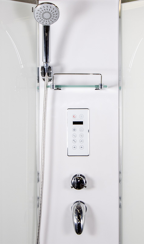 ARTTEC BRILIANT 90 x 90 cm - Parní sprchový box model 8 čiré sklo (PAN01234)