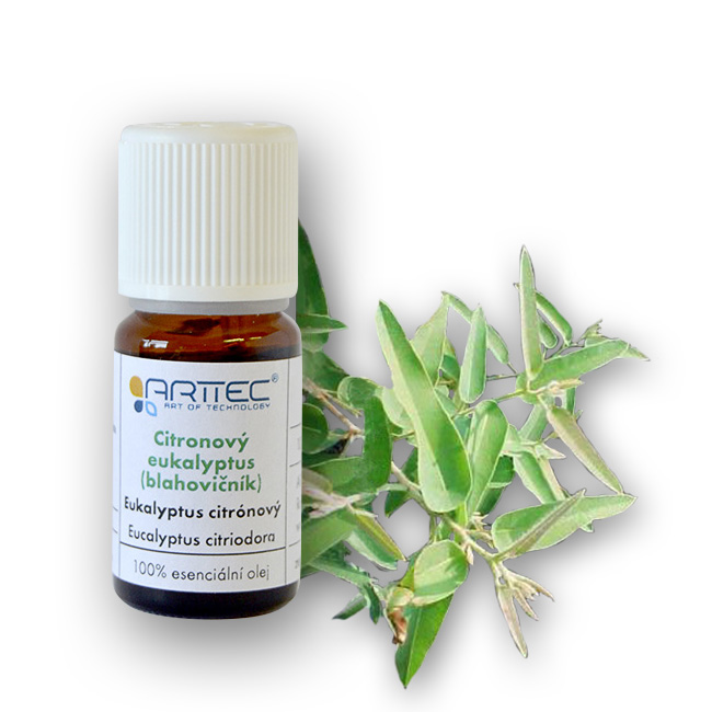 ARTTEC Citronový eukalyptus - blahovičník bio (Eucalyptus citriodora), Eukalyptus citrónový