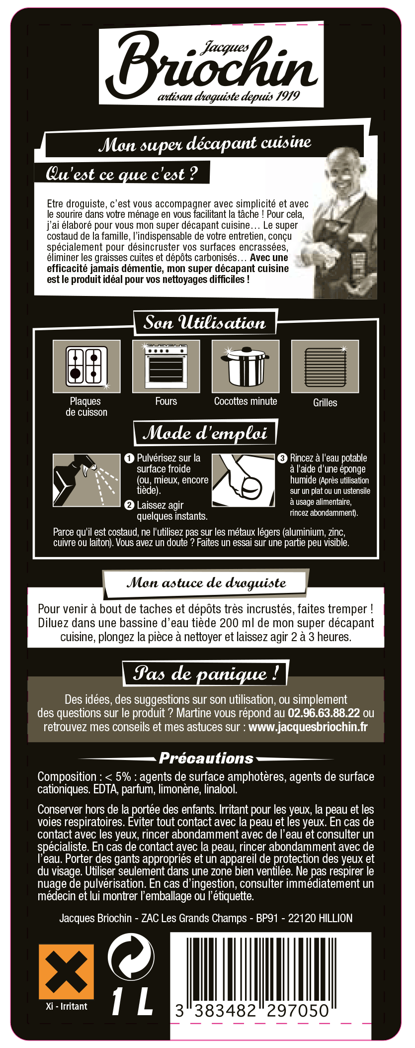 Briochin Super čistič na kuchyně, 1l (WER00033)