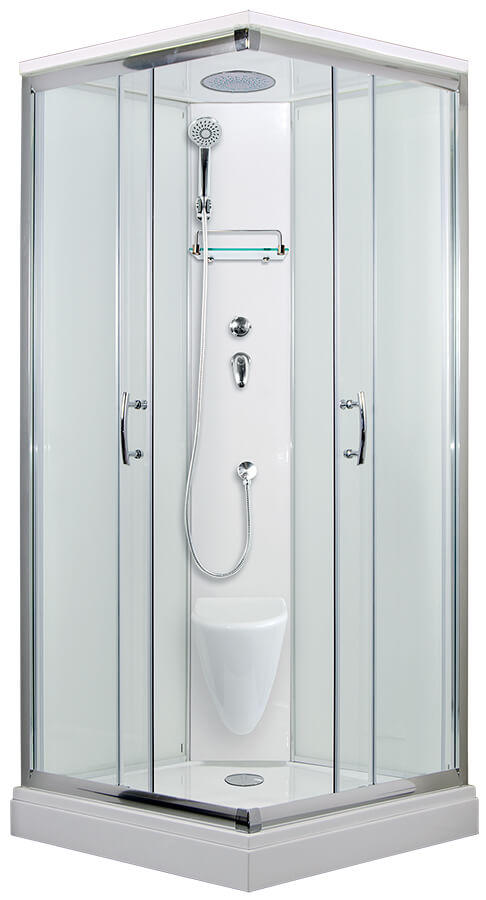 ARTTEC SMARAGD 90 x 90 cm - Sprchový box model 2 Strop čiré sklo