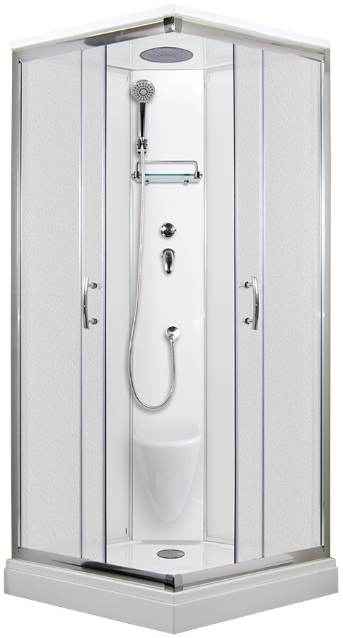 ARTTEC SMARAGD 90 x 90 cm - Sprchový box model 2 Strop chinchilla sklo