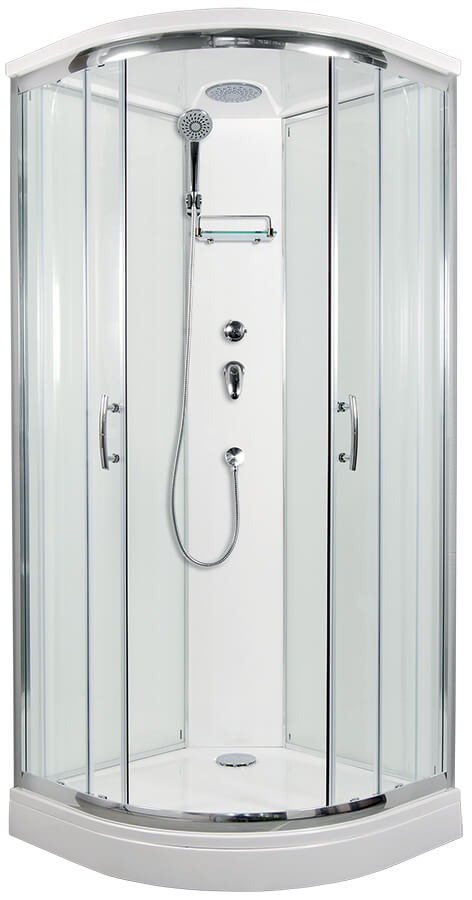 ARTTEC BRILIANT 90 x 90 cm - Sprchový box model 1 Strop čiré sklo