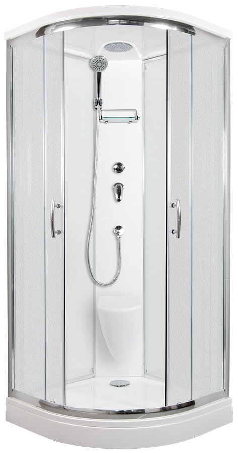 ARTTEC BRILIANT 90 x 90 cm - Sprchový box model 2 Strop chinchilla sklo