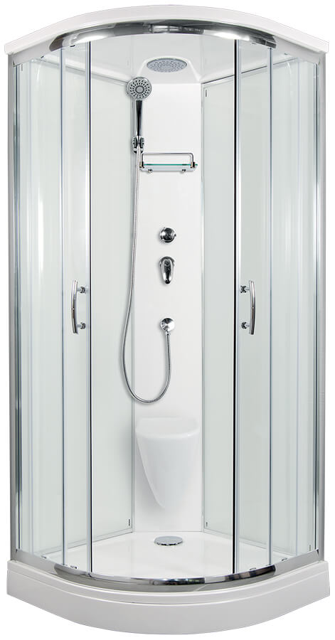 ARTTEC BRILIANT 90 x 90 cm - Sprchový box model 2 Strop čiré sklo