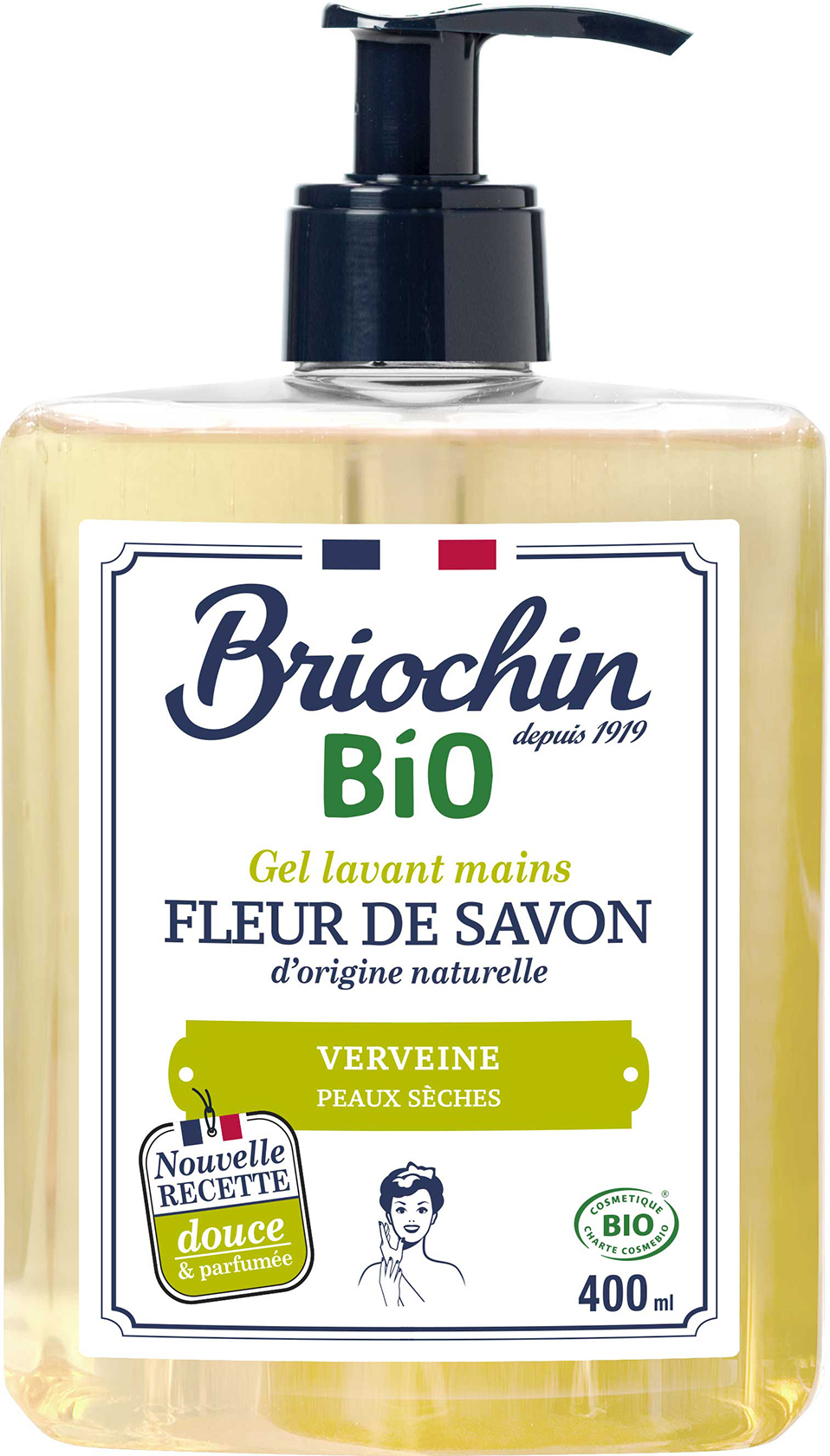 Briochin Fleur de savon Tekuté mýdlo na ruce - verbena, 400ml
