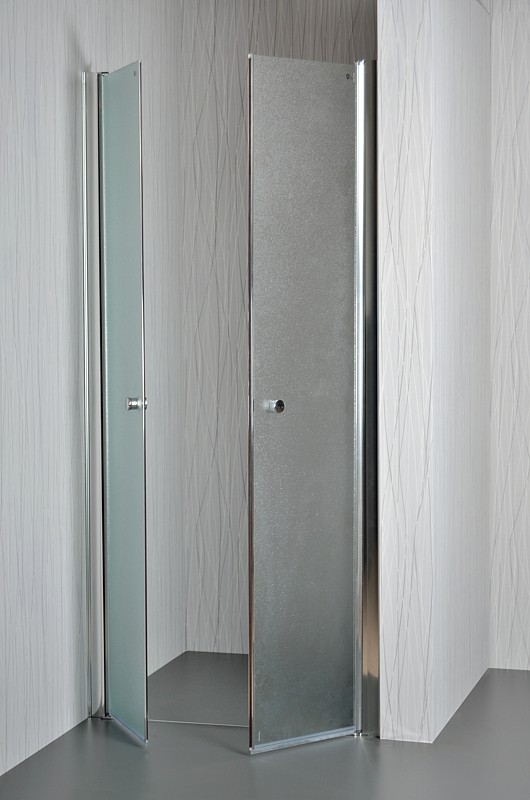 ARTTEC Dvoukřídlé sprchové dveře do niky SALOON 75 - 80 cm grape sklo (PAN00963)