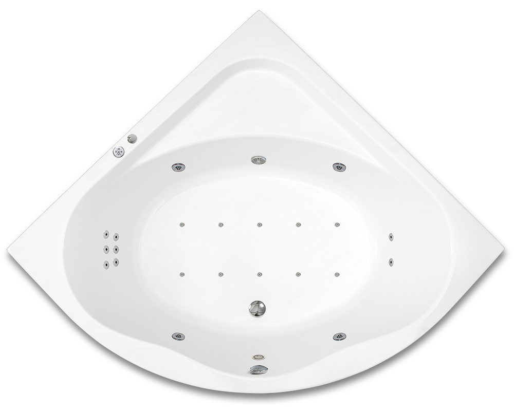 ARTTEC GAIA LUXUS 150 x 150 cm Hydromasážní akrylátová vana PAN04360
