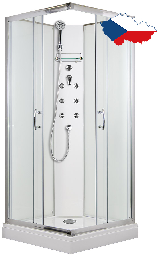 ARTTEC SMARAGD 90 x 90 cm - Masážní box model 4 grape sklo (PAN04608)