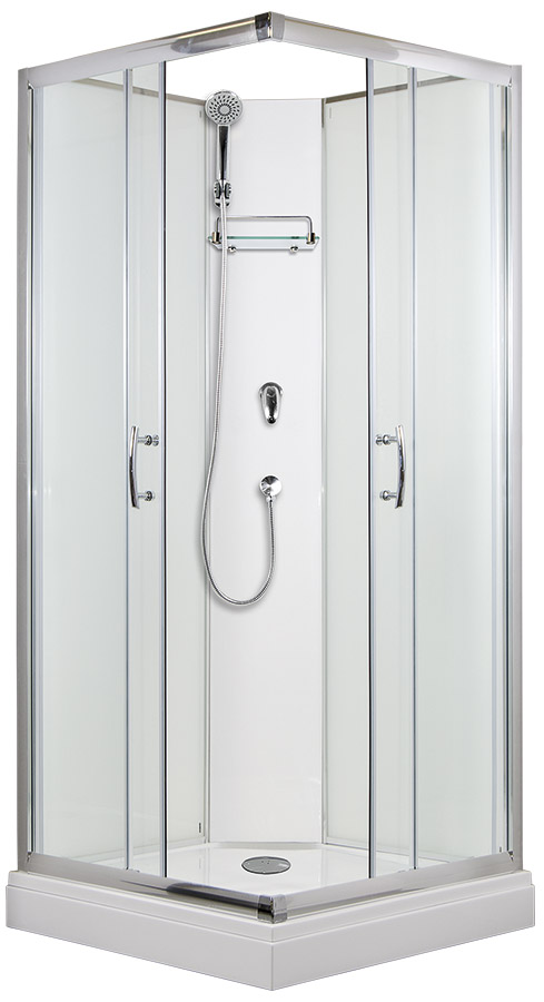 ARTTEC SMARAGD 90 x 90 cm - Sprchový box model 1 grape sklo