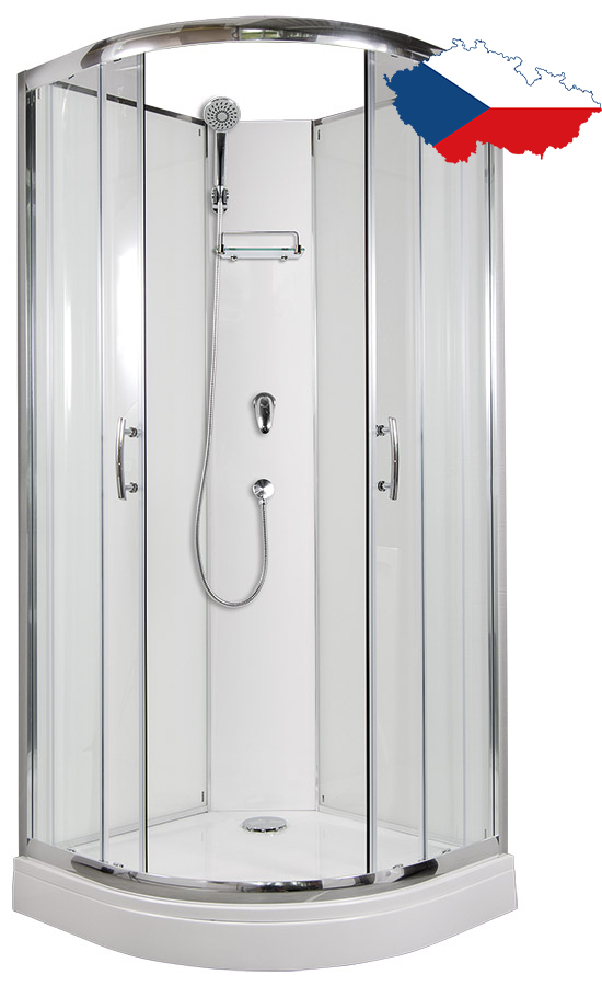ARTTEC BRILIANT 90 x 90 cm - Sprchový box model 1 grape sklo (PAN04618)