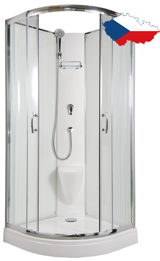 ARTTEC BRILIANT 90 x 90 cm - Sprchový box model 2 grape sklo (PAN04619)