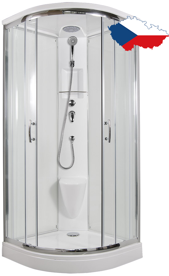 ARTTEC BRILIANT 90 x 90 cm - Sprchový box model 3 grape sklo (PAN04620)