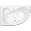 Vířivá vana NIKÉ FLAT, 160 x 105 cm, 4 velké masážní trysky, 8 malých masážních trysek, 10 AIR trysek, 1 LED osvětlení