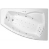 Masážní vana 160 x 105 cm pravá varianta Thaleila FLAT bílý přísavky