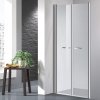 Sprchové dveře do niky dvoukřídlé 116 až 121 x 195 cm, čiré sklo, pro stavební otvor 116 až 121 cm, síla skla 6 mm