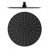 Hlavová sprcha kulatá kovová ø 30 cm černá matná, Barva: černá matná