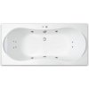 Masážní vana 170 x 80 cm Krona SURF bílý přísavky