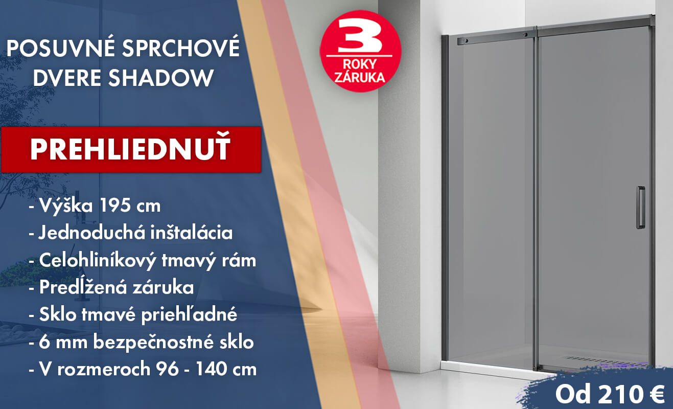 Posuvné sprchové dveře do koupelny SHADOW