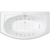 Vířivá vana TITAN FLAT, 180 x 100 cm, 9 velkých masážních trysek, 6 malých masážních trysek, 15 AIR trysek, 1 LED osvětlení