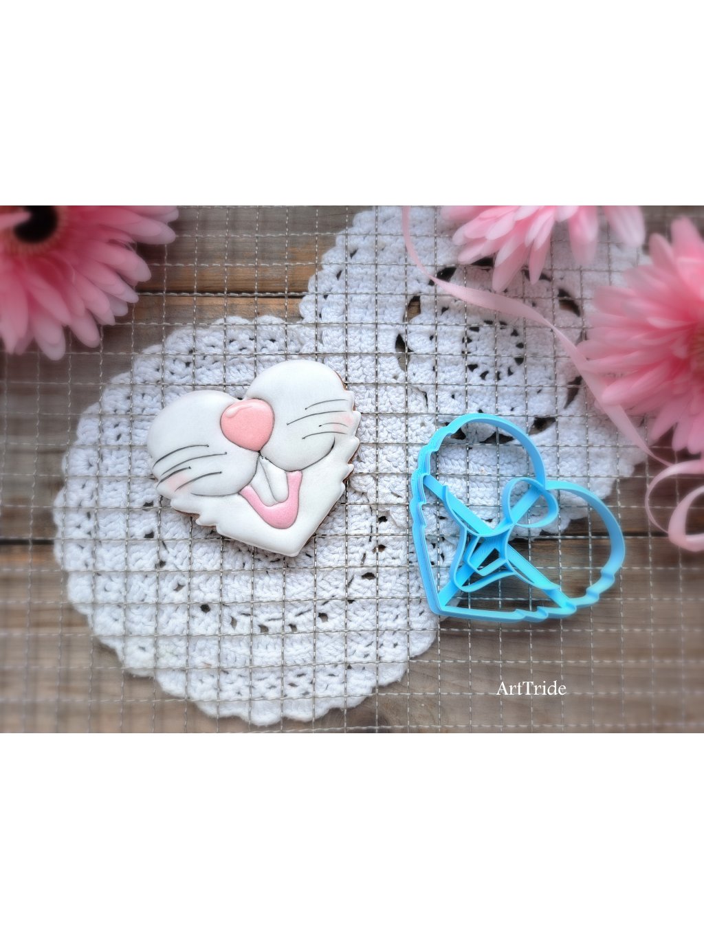 Vykrajovátko zaječí pusa srdce