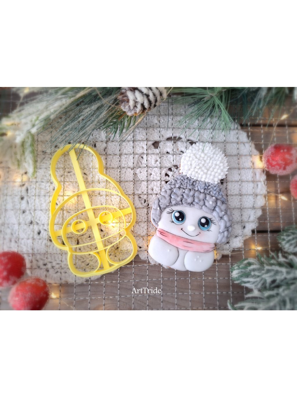 Vykrajovátko sněhulák hlava