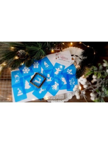 Set šablon a vykrajovátko do adventního kalendáře