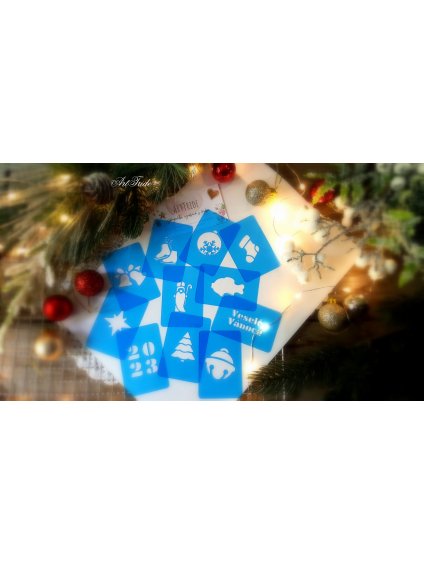 Set šablon do adventního kalendáře 2 + vykrajovátko