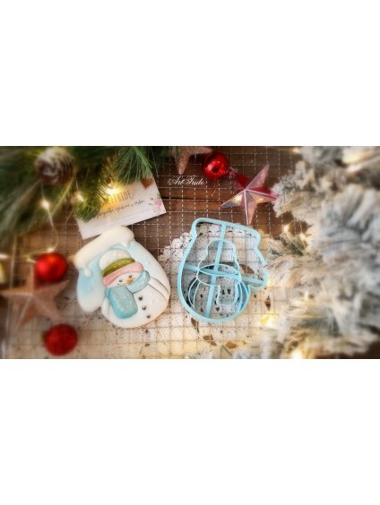 Rukavice se sněhulákem