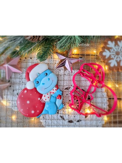 Dráček s pytlem dárků