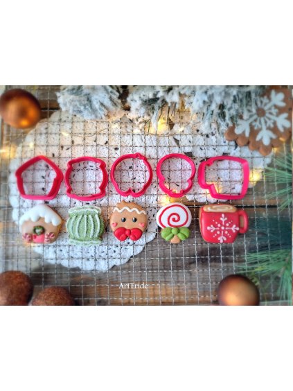 Vykrajovátka do adventního kalendáře 5 kusů