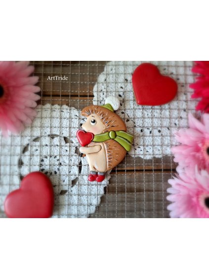 Vykrajovátko ježek se srdíčkem