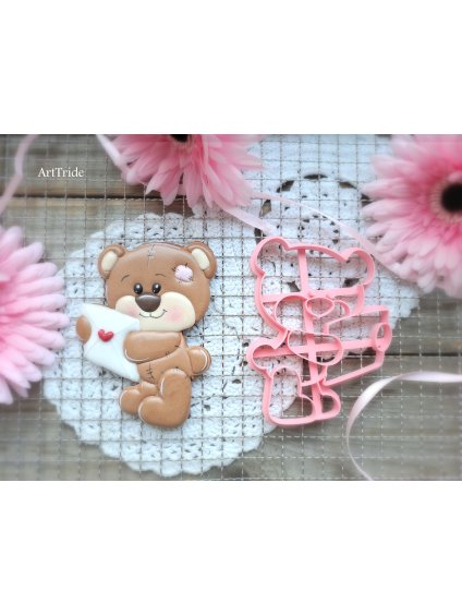 Vykrajovátko medvídek s dopisem