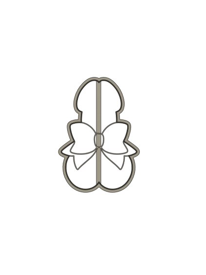 Vykrajovátko penis s mašličkou