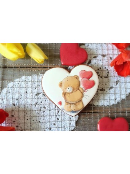 Vykrajovátko srdce s medvídkem
