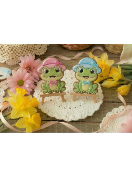 Vykrajovátko žába s kloboučkem