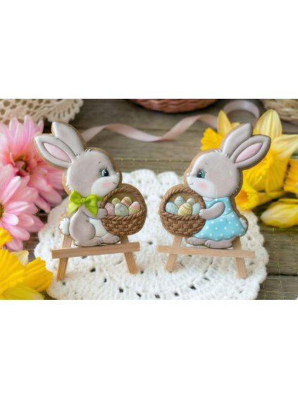 Vykrajovátka zajíčci s košíkem