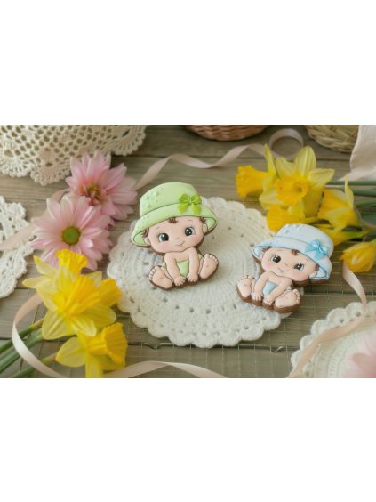 Vykrajovátko miminko s kloboučkem