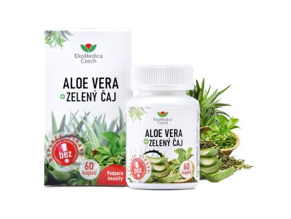 EkoMedica AloeVera+Zelený čaj 60 cps.