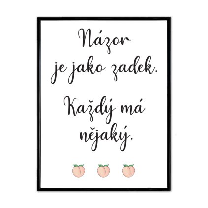 Plakát Zadek