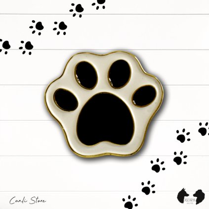 Pin tlapka černá