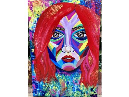 Red Hair - maľba 100x70 cm
